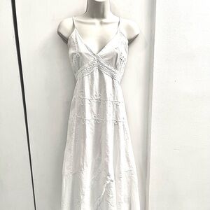 Giocam white embroidered Midi sundress